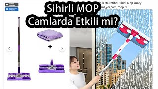 Mor Teleskopik Mandallı Mikrofiber Sihirli Mop Yüzey Temizleyici mop (duvar,fayans,yer,cam)