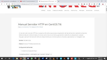 📌 🌐 Cómo Configurar un Servidor HTTP en CentOS 7 Minimal ✅ Paso a Paso