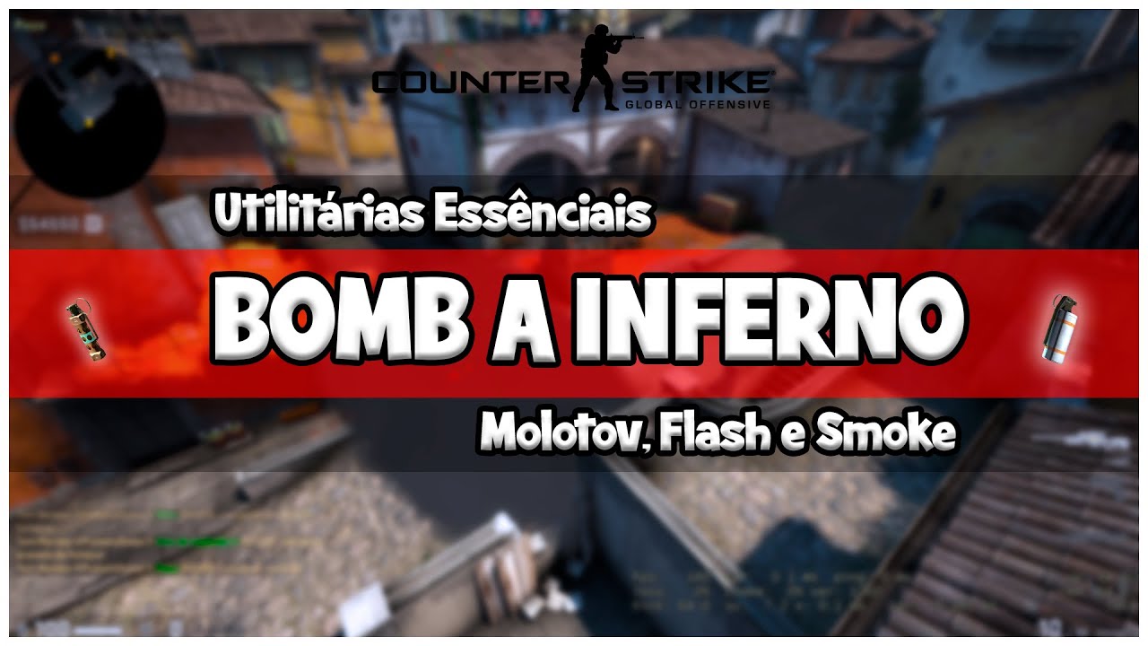 Flash Molotov e Smoke no Bomb A da Inferno CSGO [64 TICKRATE] - YouTube