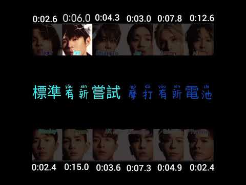 Mirror Warrior Line distribution Color coded lyrics 