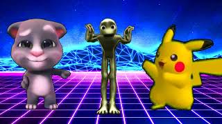 Baby Talking Tom vs Alien Green vs Pikachu dance challenge Trend video