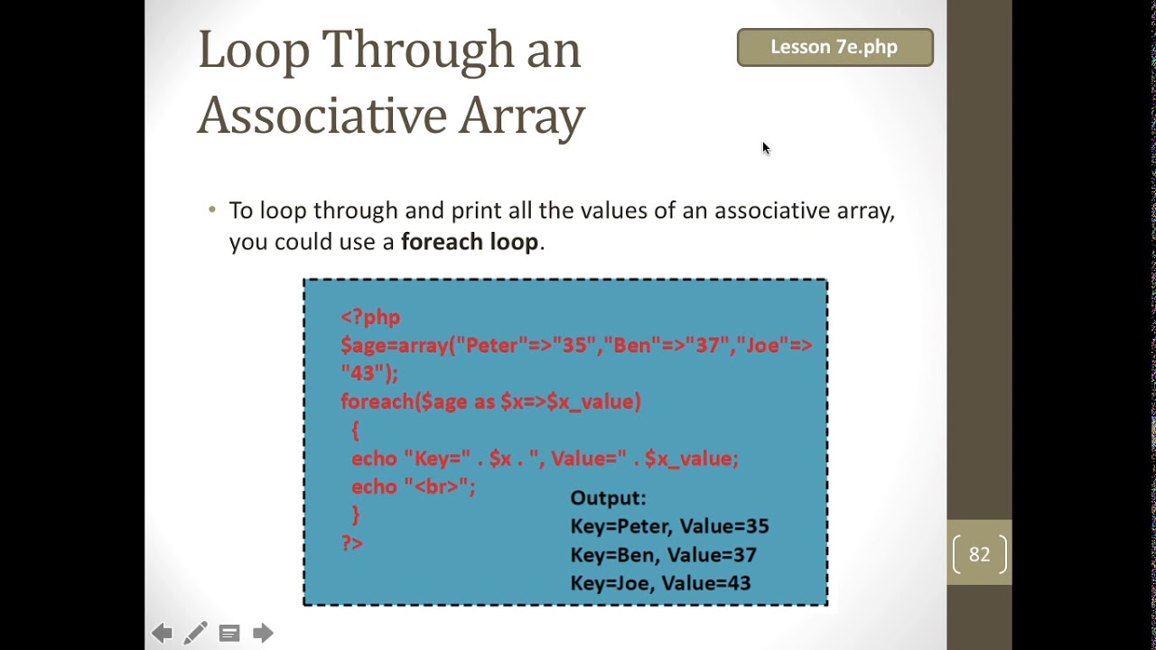 Video 18 php array from lecture note.mp4 - YouTube