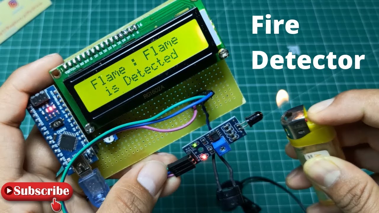 Flame Sensor Interfacing With Arduino | Fire Detector - YouTube