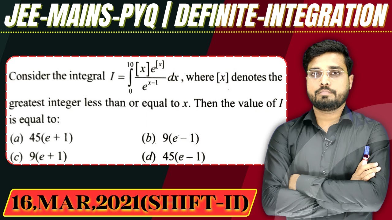 JEE Mains 2021 PYQ [16,MAR,2021(Shift-II)] || then find the velue ...