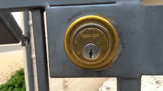 Double-sided Schlage Deadbolt Removal Profile