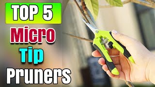 Best Micro Tip Pruners Hand Pruner Shears Garden Scissors for Flowers Stainless Steel