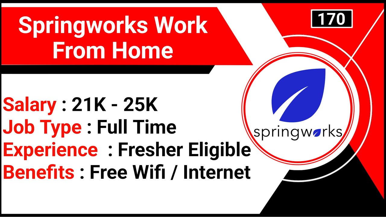 Springworks Work From Home | Online Home Jobs | Customer Support Intern Jobs