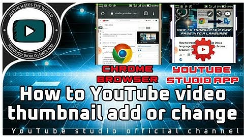 How to YouTube video thumbnail add or change | chrome browser | youtube studio | ys