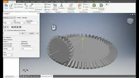Autodesk Inventor Tutorial Bevel  Gear Animation