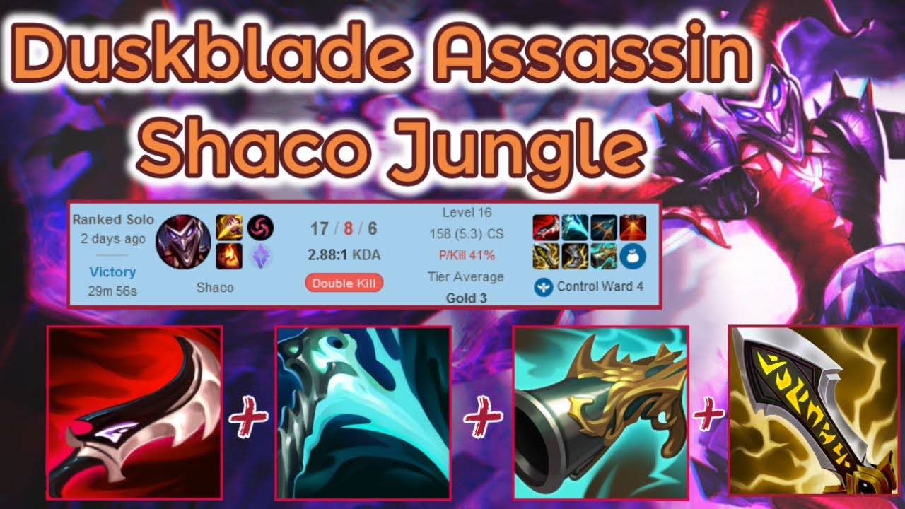 Lethality Shaco Jungle Ranked Season 12 League Of Legends Full Gameplay Infernal Shaco 