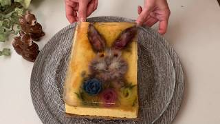 Super Pretty Easter Bunny 3D Art Jelly/Jello Cake. Cutest EVERRR