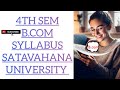 UG IV Sem B.com Syllabus Satavahana University