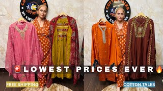 🔥 WAIT! DON’T BUY YET 😱 | CRAZY SALE ON BEAUTIFUL SUITS 😍 | LIMITED STOCK COTTON TALES screenshot 1