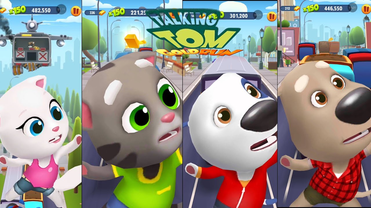 Talking Tom Gold Run Best Running Gameplay all | Tom gold run Fail fun ...