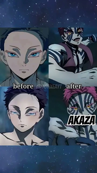 DEMONS BEFORE AND AFTER TRANSFORMING (Demon slayer)