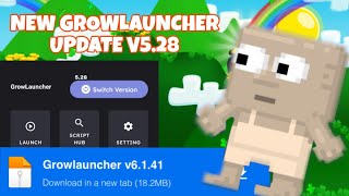 GROWLAUNCHER TERBARU VERSI 5.28 REAL DARI POWERKUY MOD MENU TERBARU || GROWTOPIA
