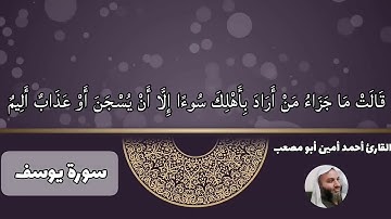 ما تيسر من سورة يوسف للقاريء احمد امين