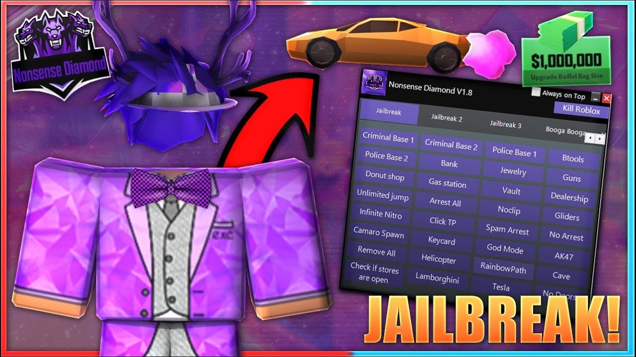 Jailbreak Hack Nonsense Diamond Booga Booga Phantom - patched roblox hackscript phantom forces unlimited credits admin more free dec 23
