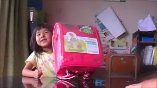 ハネッセルランドセル　ピーチピンクを選んだよっしー