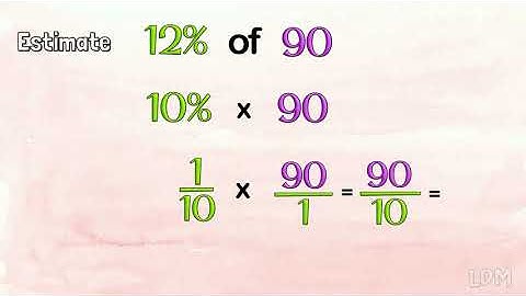 Estimate a Percent Amount