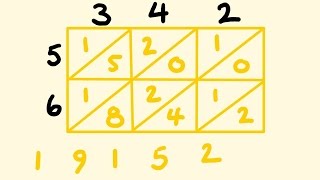 Lattice multiplication is a multiplication method that allows you multiply any two numbers quickly using a table. It is especially useful 