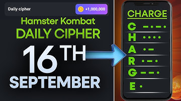16 SEPTEMBER Daily Cipher Code Hamster Kombat #hamsterkombat Today 100% Solved