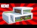 Minecraft  how to build a small modern house tutorial 16