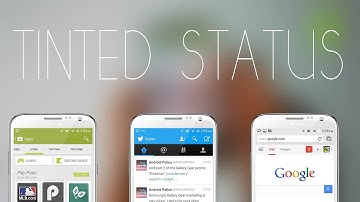Give color to your status bar with Tinted status bar - Xposed