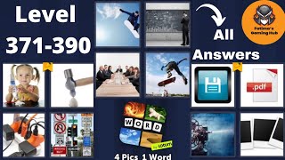 4 Pics 1 Word  Level 371-390 - All  Answers (iOS - Android ) screenshot 5
