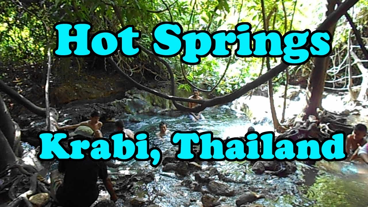 Hot Springs, Krabi Thailand. Near the Emerald Pool in Klong Thom.