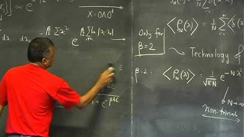 Satya Majumdar - Introduction to random matrix theory (5)