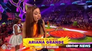 Ariana Grande - KCA 2014 (Orange Carpet, Interview, Award)
