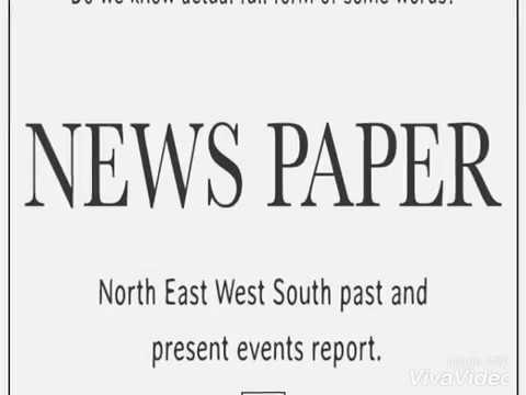 full form of words general knowledge youtube news full form