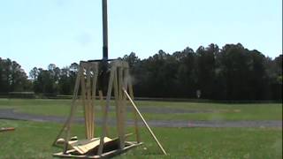 NCOE Physics Class Trebuchet Launch 2