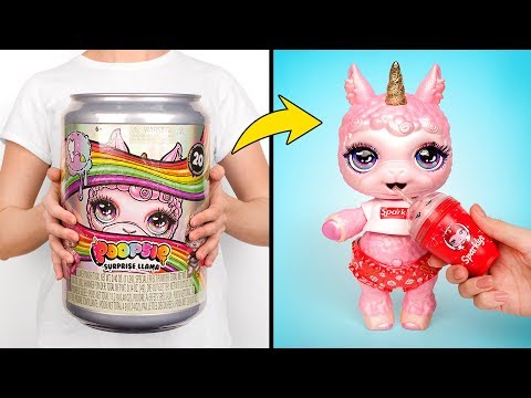 拆箱超讚的Poopsie羊駝驚喜袋 | D.I.Y史萊姆