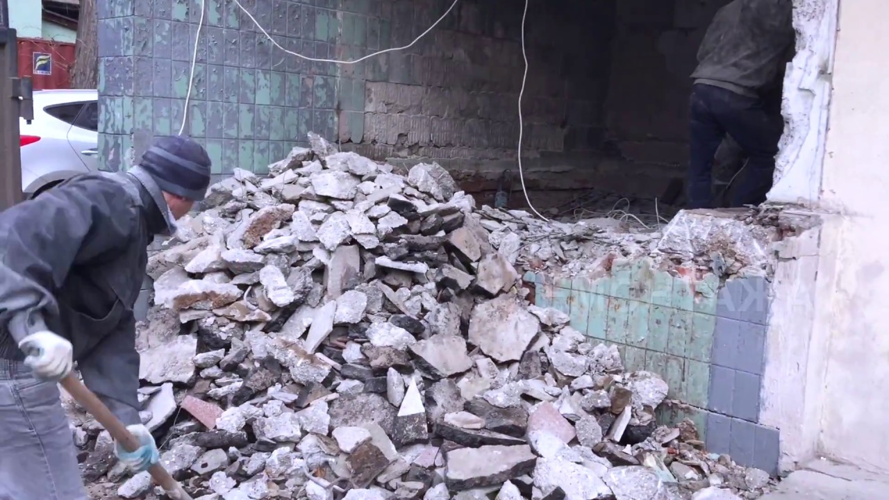 Демонтаж железобетона - YouTube