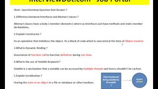 Interface and Abstract Class Java