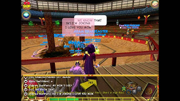 WIZARD101- NOOB-PVP-GIRL FREAKS BY LOSING A PVP! (part 2- HARASSING HER!)