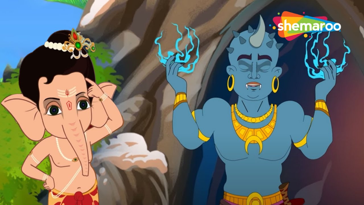 कौन है ये नीले रंग वाला असुर ? बाल गणेश जी क्या सोच रहे है ? | Hindi Kahaniya | @shemarookids