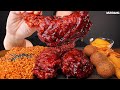 ASMR MUKBANG | SPICY FRIED CHICKEN & FIRE NOODLES & CHEESE BALL EATING 먹방