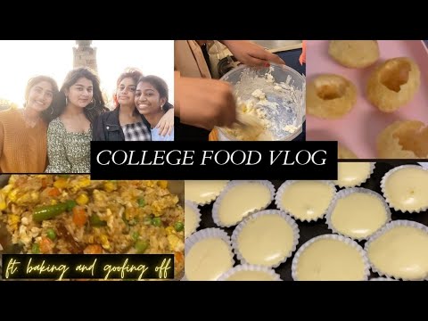 College Food Vlog: ft. Baking and Goofing off