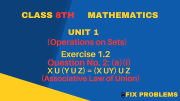 Class 8 Maths | Unit 1 | Exercise 1.2 | Question No. 2 (a)(i) | PTBB