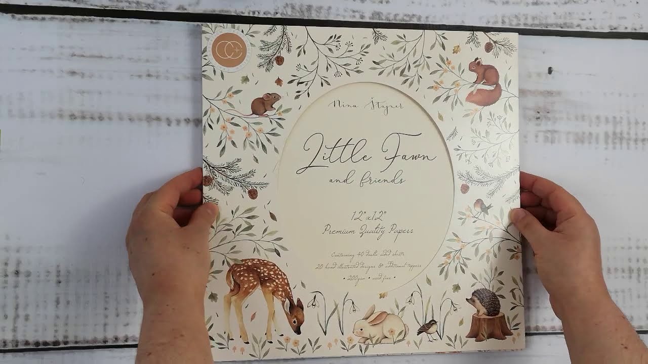 Paper pad Little Fawn And Friends from Craft Consortium Flip Through