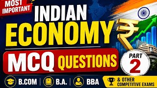 Indian Economy MCQ Questions|Important MCQ Questions of Indian Econom|B.Com|B.A.|Lucknow University