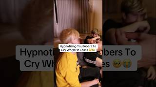 Hypnotizing YouTuber to cry when loses arm wrestling match🤣 #hypnosis #hypnotized