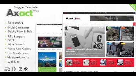Axact - Responsive Magazine Blogger Theme | Themeforest Website Templates and Themes