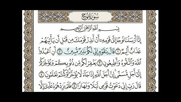 سورة نوح من ايه 1الى3