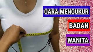 CARA MENGUKUR BADAN WANITA || BAJU KEMEJA LONG DRESS DAN SHORT DRESS