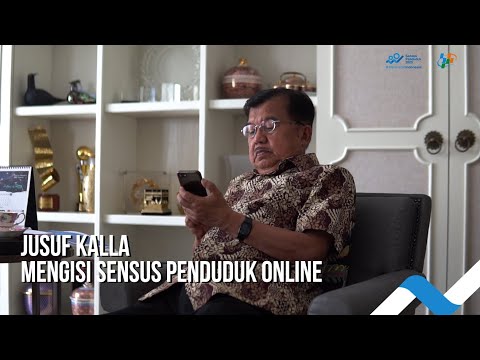 [Sensus Penduduk] Pengisian Sensus Penduduk 2020 Online Oleh Jusuf Kalla