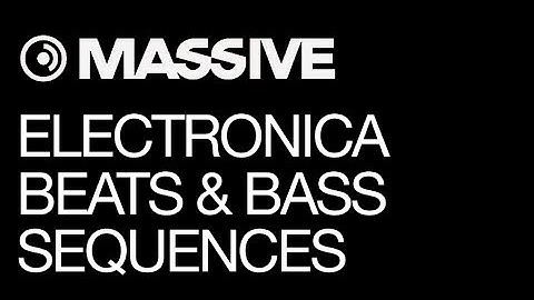 NI Massive - Electronica Sounds - pt 4 - Drum Beat & Bass Sequence - How To Tutorial